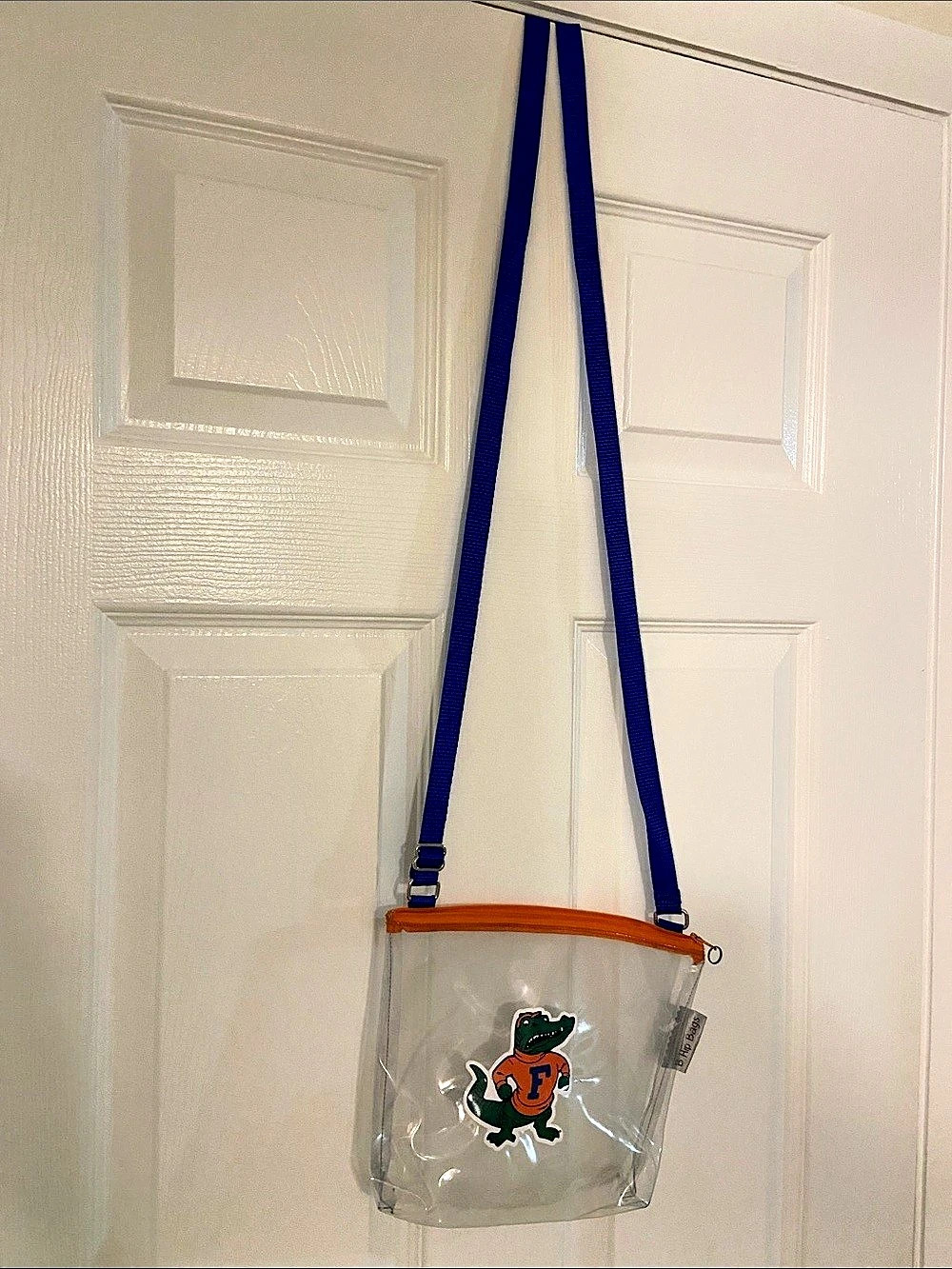 Clear Crossbody Bag in Orange